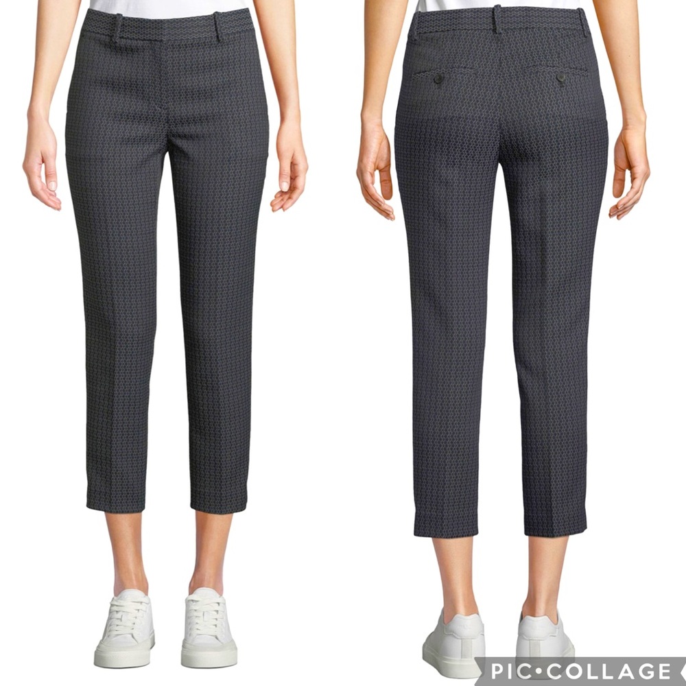 Theory Treeca 2 Jacquard Slim-Fit Cropped Pants